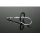 Stainless Steel Urethral Sound with Silicone Penis Ring
