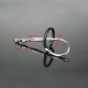 Stainless Steel Urethral Sound with Silicone Penis Ring