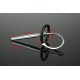Stainless Steel Urethral Sound with Silicone Penis Ring