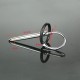 Stainless Steel Urethral Sound with Silicone Penis Ring