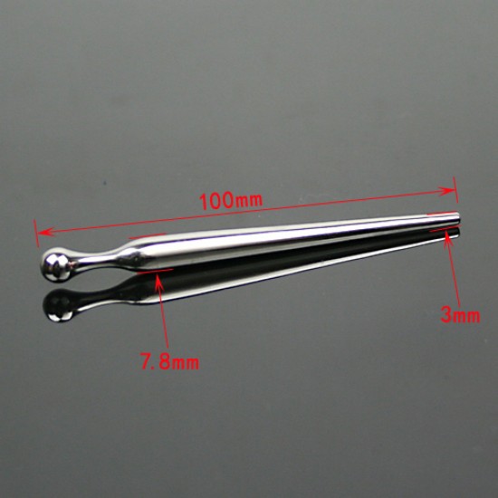 Double Ended Smooth Tapered Urethral Sound - 100mm Long - 7mm Thick