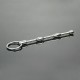 Urethral Sound with 3 Bumps and Finger Ring - 155mm Long - 7mm Thick