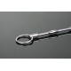 Urethral Sound with 3 Bumps and Finger Ring - 155mm Long - 7mm Thick
