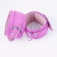 Pink Faux Leather Bondage Ankle Cuffs