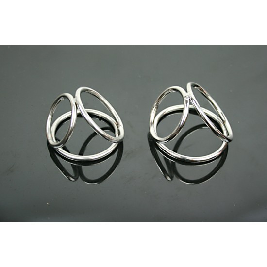 Stainless Steel Triple Cock Ring/Cage