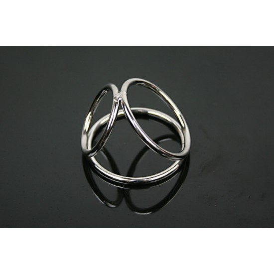 Stainless Steel Triple Cock Ring/Cage