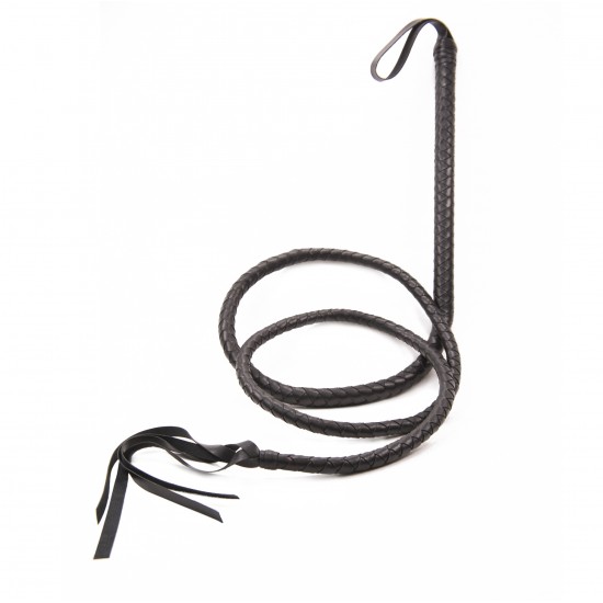 Extra Long 2.1m Black Bull Whip