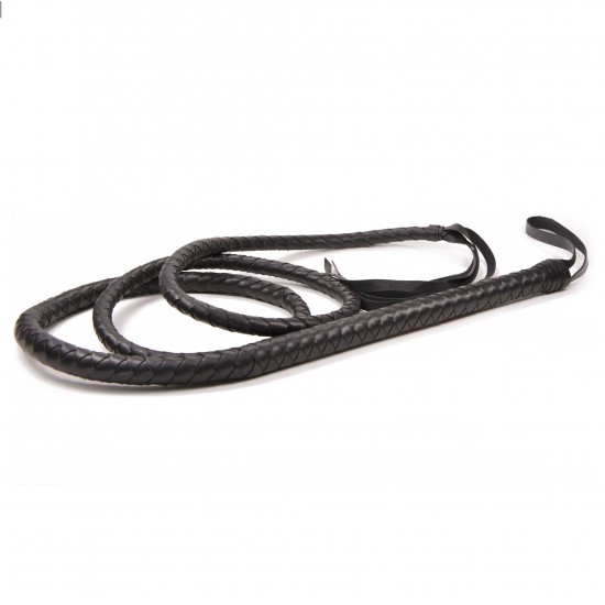 Extra Long 2.1m Black Bull Whip