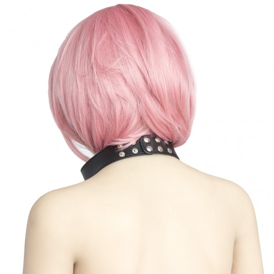 Black Faux Leather Strappy Female Fetishwear