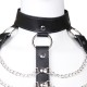 Faux Leather and Chain Female Fetishwear