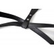 Black Faux Leather Female Fetishwear Open Bikini Top