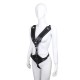 Black Faux Leather Warrior Queen Crotchless Female Fetishwear