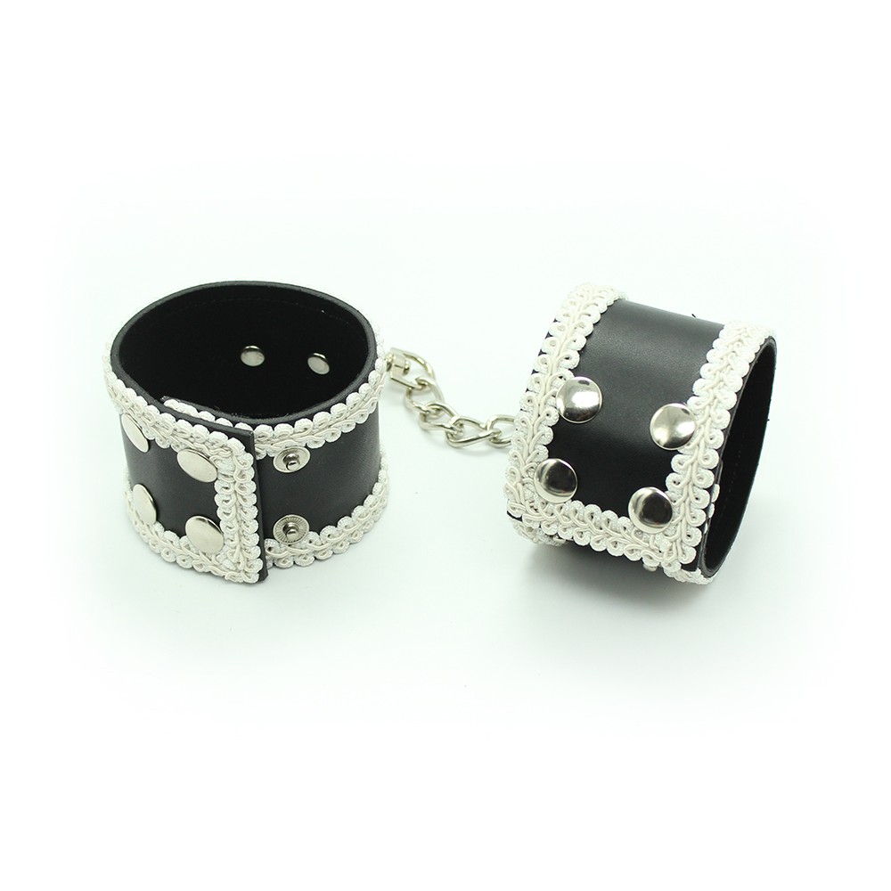 White Delicate Lace Trimmed Wrist Cuffs