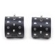 Spiked Black Ankle Cuffs