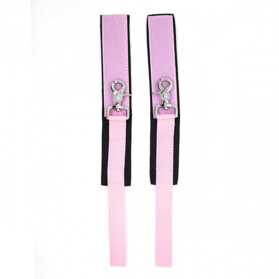 Strong Nylon Pink Hook and Loop Fastening Wrist Cuffs