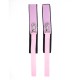 Strong Nylon Pink Hook and Loop Fastening Wrist Cuffs