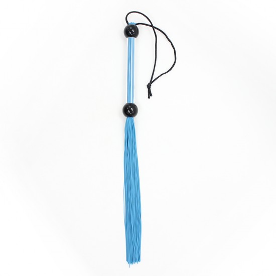 Blue Rubber Tailed Bondage Flogger