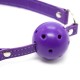 Purple Faux Leather Ball Gag
