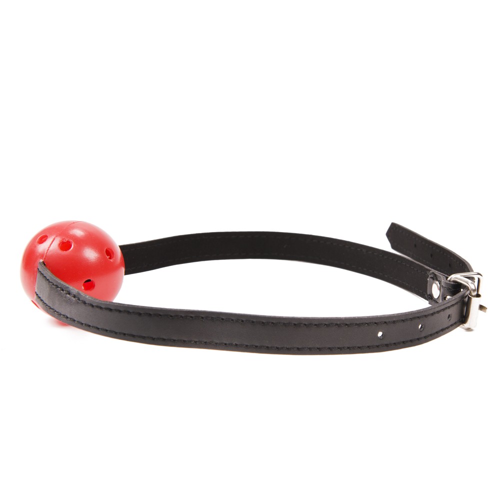 Shots Ouch Black & White Breathable Ball Gag W-nipple Clamps - Black