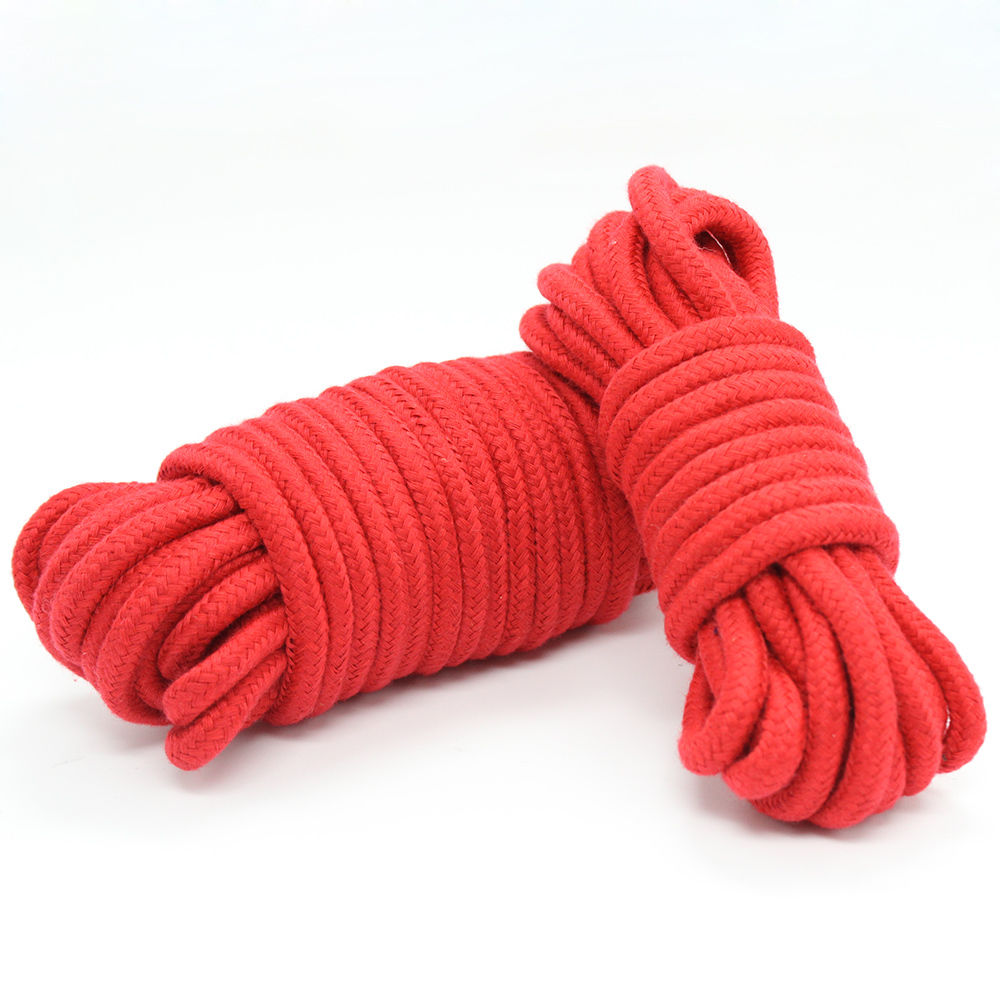 Red Soft Cotton Bondage Rope - 10 Metres Long - Bondage Direct ...